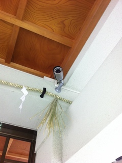 防犯カメラ設置工事　名古屋市内の神社